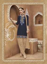 Blue Patiala Salwar Kameez