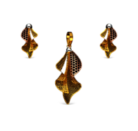 Golden Gold Pendant Set