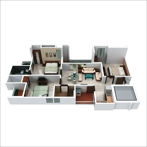 3BHK Flat-1265 SFT