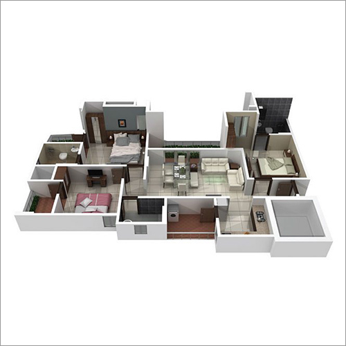 3BHK Flat-1520 SFT