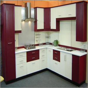PVC L Shape Modular Kitchen PVC L Shape Modular Kitchen