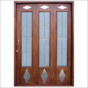 Wooden Wire Mesh Door