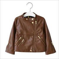Kids Fashionable Leather Jacket