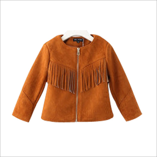 Kids Short Leather Jacket