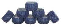 Blue Glass Beaded Napkin Rings Set Of 8 Pcs