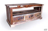Sheesham Wood Vintage TV Cabinet