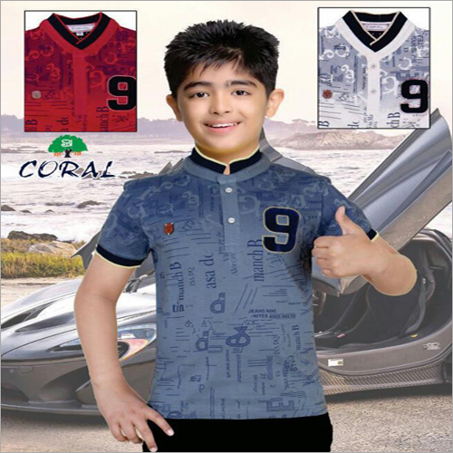 Kids Designer Neck Printed T-Shirt
