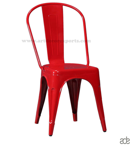 Powder Coat Iron Cello Chair (Red)