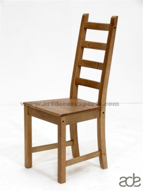 Painted Finish Wooden Dark Chair