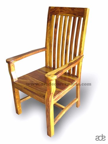 Modern Rosewood Chair - 45x45x115 cm | Natural Finish, Luxurious Design, Metal and Wood Construction
