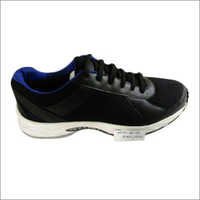 Skydivers Premium Jogging Shoes - Leather And Synthetic Sports Material, Black & White Color For All Seasons