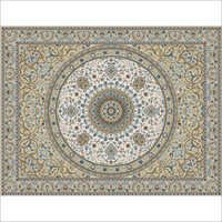 Carpet Floor Mats - Polyester Material, Various Sizes & Elegant Beige Color | Mesmerizing Floral Patterns, Durable Non-woven Backing