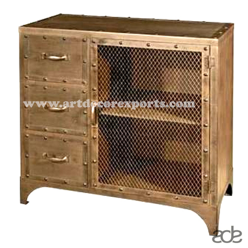 Powder Coat 3 Drawer Cabinet
