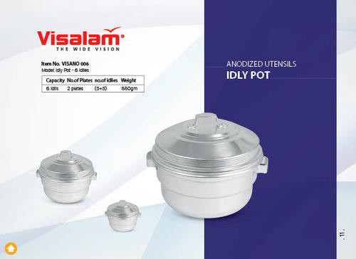 ANODIZED IDLY POT 6 IDLIES