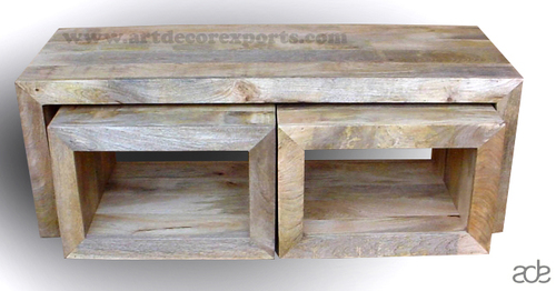 Natural Solid Wood Coffee Table