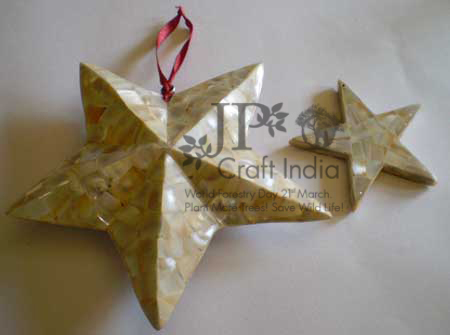 Natural Christmas Hangings Stars