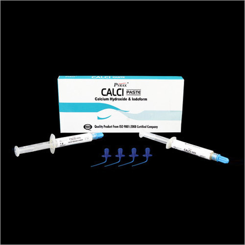 CALCIPASTE - Calcium Hydroxide with Iodoform Paste, Syringe | Antiseptic Action, Root Canal Filler, Biocompatible, Long-Lasting