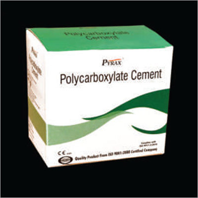 Dental Polycarboxylate Cement - Polycarboxylate, Green, 60-80 MPa | Strong Bond, Biocompatible, Easy Mixing, Durable, Low Irritation