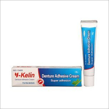 Denture Adhesive Cream - Aluminum Tube 100x30mm, White, 40gm | Strong Hold, Long Lasting, Comfortable Fit, Easy Application, Gentle Formula