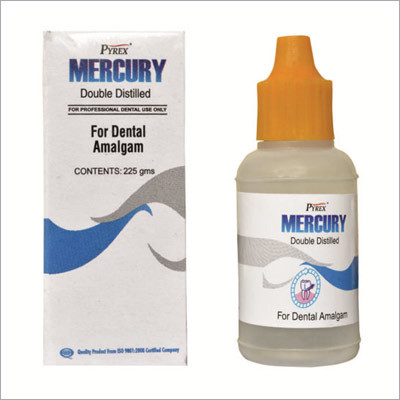 Dental Mercury - Glass Bottle 200 gm, 99.999% Purity | Double Distilled, Dental Amalgam, Precise Dosage, Consistent Results