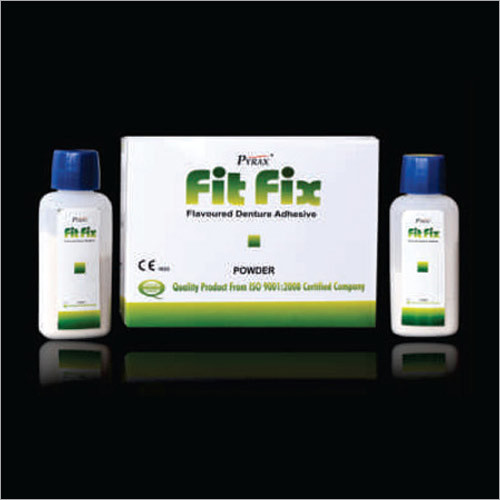 Fit Fix Denture Adhesive - Powder 2 x 20g White, Secure Fit, Long-Lasting Hold, Comfortable Wear