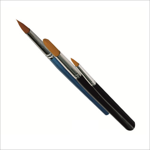 Dental Ceramic Brush - Ceramic & Wood 15cm Handle Brown Synthetic Bristles | Precise Application Durable Comfortable Grip
