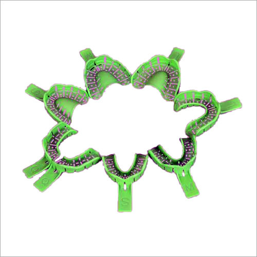 Autoclavable Impression Tray With Rim Lock - Plastic Green Multiple Sizes | Reusable Durable Precise Fit Sterilizable