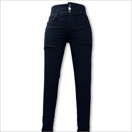 Denim Ladies Plain Black Jeans