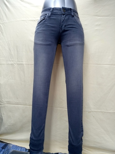 Denim Dark Gray Color Ladies Jeans
