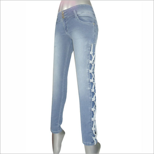 patterned skinny jeans