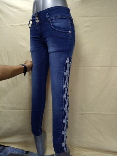 Dark Blue Designer Pattern Jeans 109