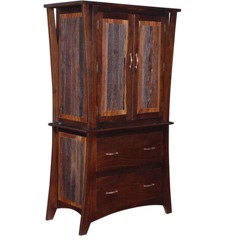 Chocolate Brown Coloured Patched Wardrobe Chocolate Brown Coloured Patched Wardrobe