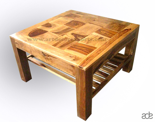 Natural Square Wooden Coffee Table