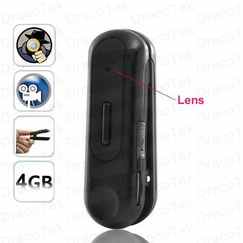 Bluetooth Clip Spy Camera - 5MP, 1080p Video, Weatherproof | Hands-Free Recording, Micro SD Support, Covert Design