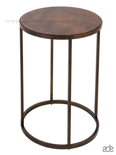 Powder Coat Round Bedside