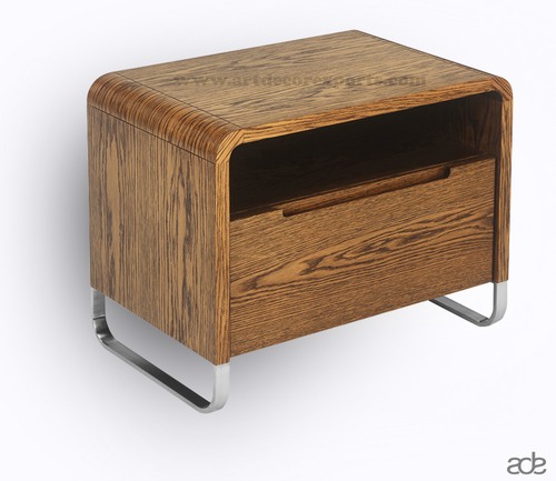 Walnut Modern Bedside