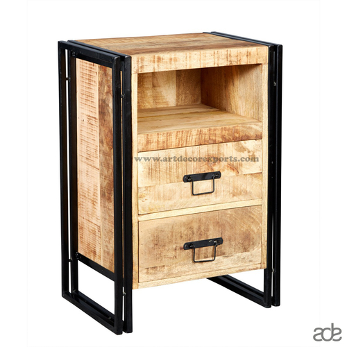 Natural Industrial Bedside