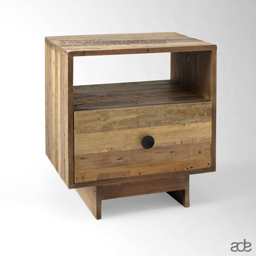 Walnut Contemporary Bedside