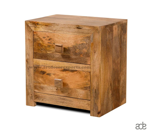 Natural Mango Wood Bedside
