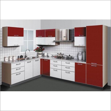 L Shaped Modular Kitchen