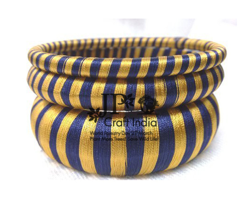 Silk Bangle Set Diameter: 66 Millimeter (Mm)
