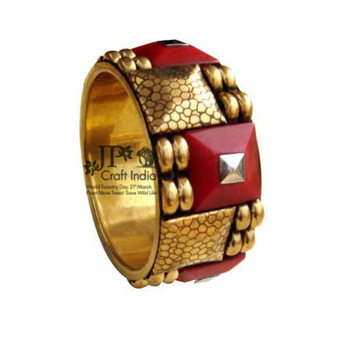 Brass Resin Bangle Diameter: 66 Millimeter (Mm)