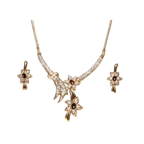 Dancing Flower Necklace - Silver Plated, Elegant Floral Design with Adjustable Chain Length