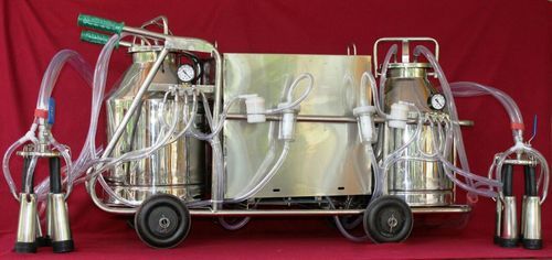 Double Bucket Electric Operated Milking Machine