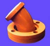 Brown Ptfe Lined Elbow