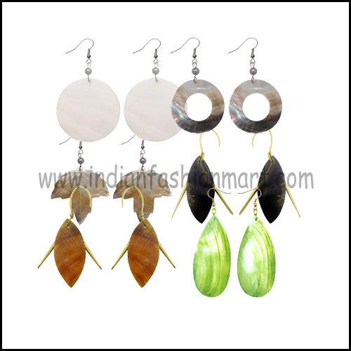 Multicolor Mother Of Pearl Earring