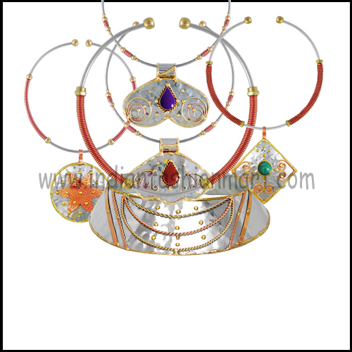 Tri Metal Necklaces By KENWAY SARTAJ WORLDWIDE