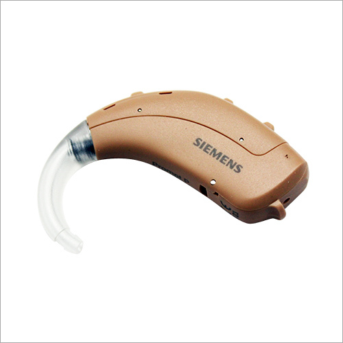 Brown And Transprent Bte Run Hearing Aid