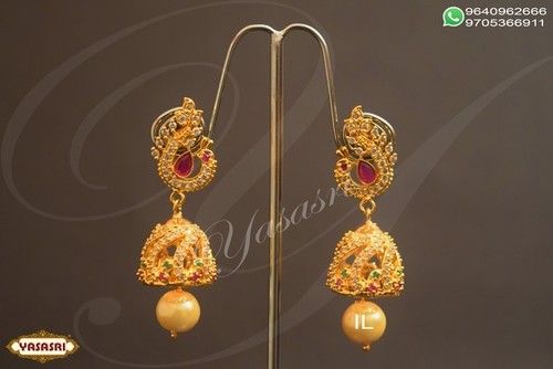 Golden Cz Ladies Jumka