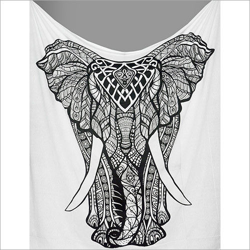 Decorative Elephant Tapestry